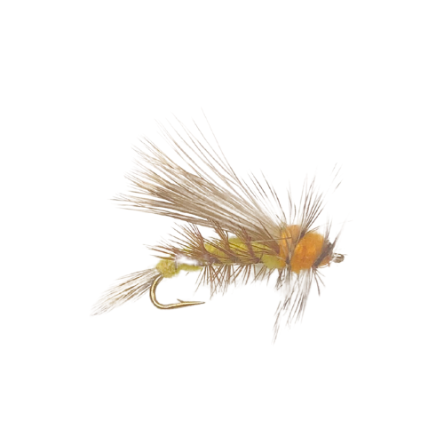 Yellow Stimulator dry fly for trout