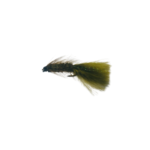 Olive bead head Woolly Bugger streamer fly